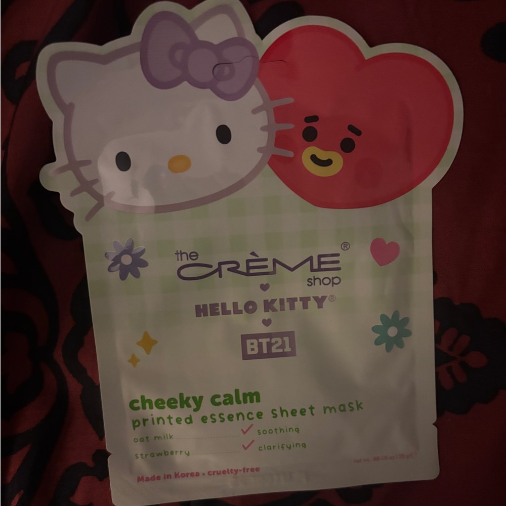 Hello Kitty BT21 Cheeky Calm Sheet Mask